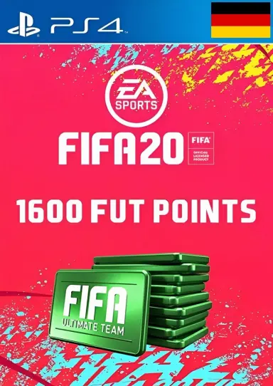 FIFA 20 PS4 1600 points DE Gift Card cover image