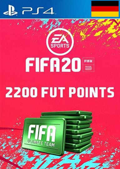 FIFA 20 PS4 2200 points DE Gift Card cover image
