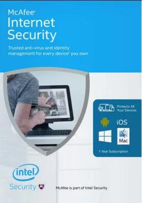 McAfee Internet Security (3 PC - 1 Year) cover image