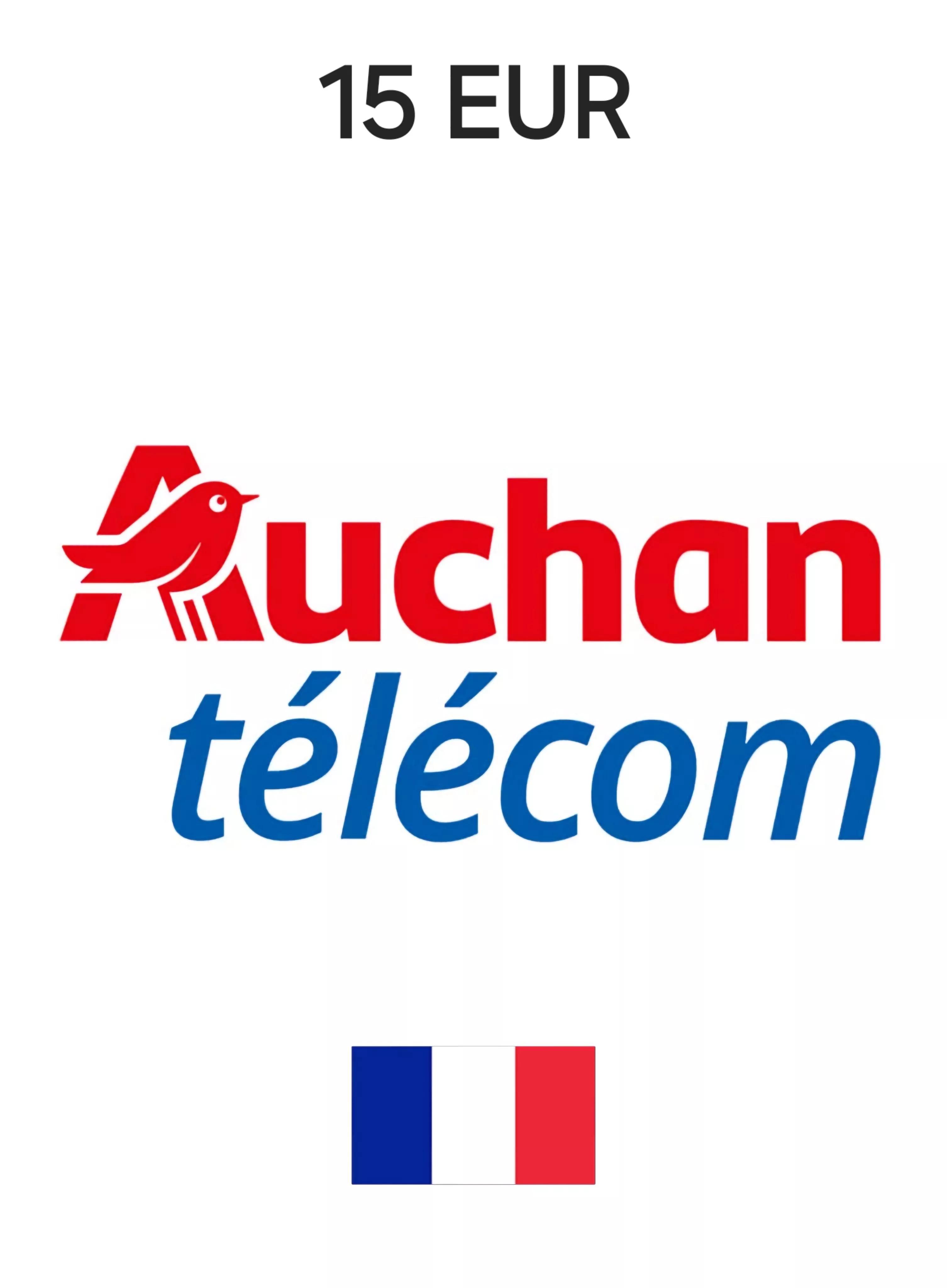 Auchan Télécom France 15 EUR Gift Card cover image