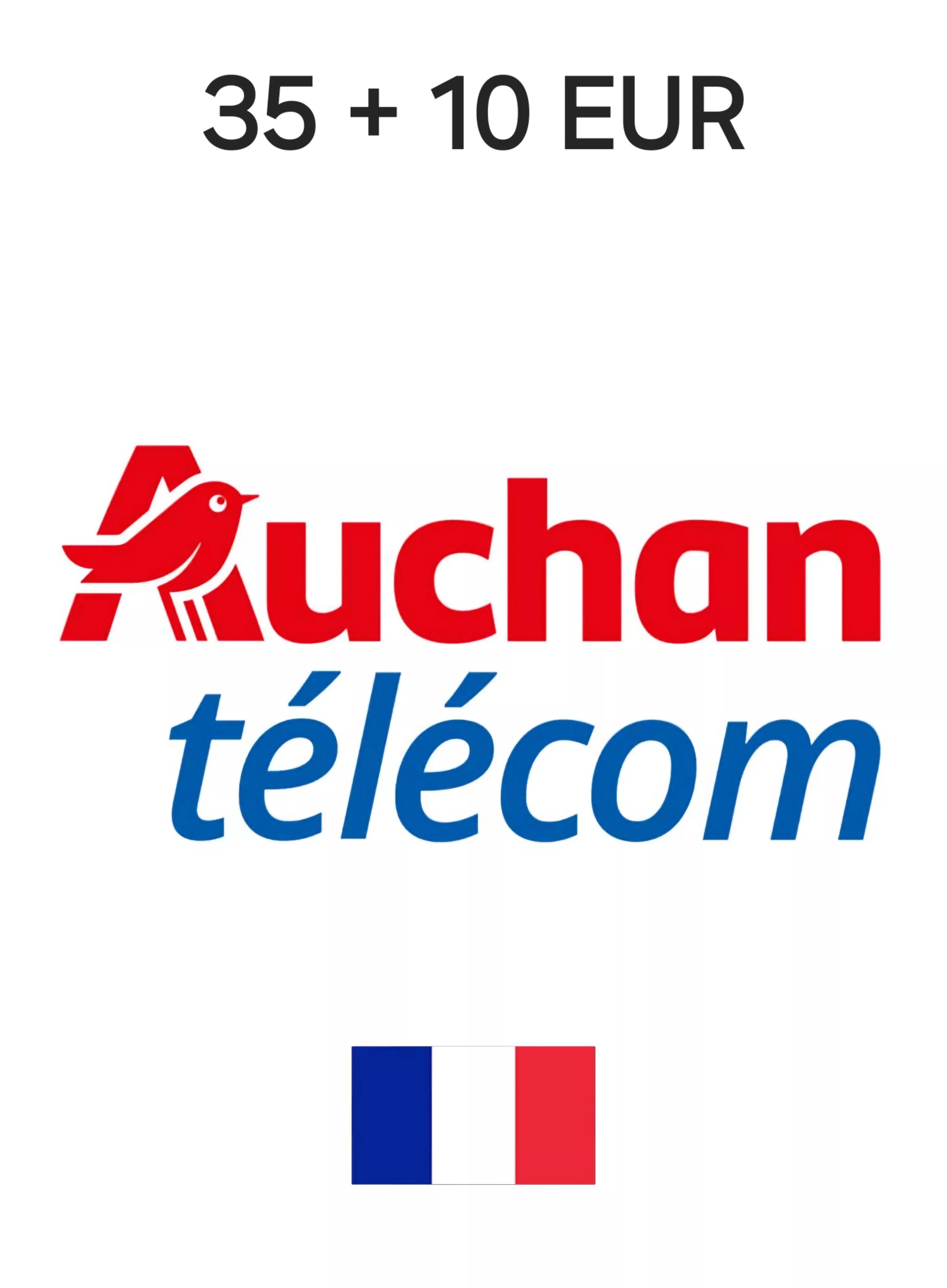 Auchan Télécom France 35 + 10 EUR Gift Card cover image