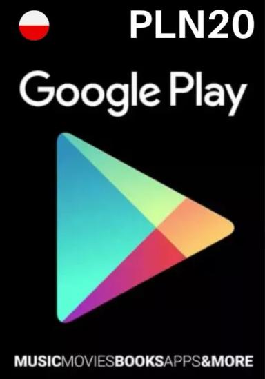 Poola Google Play 20 PLN Kinkekaart cover image