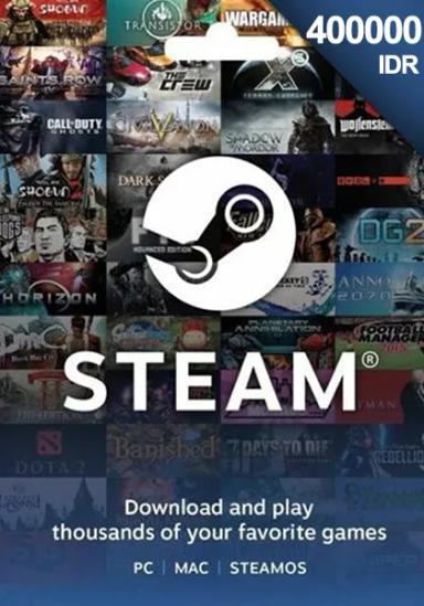 Indonesia Steam 400.000 IDR Gift Card cover image