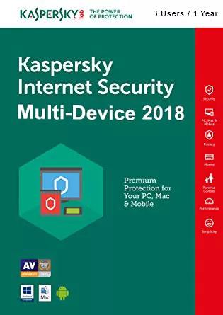 Kaspersky Internet Security Multi-Device 2018 (3 Users , 1 Year)