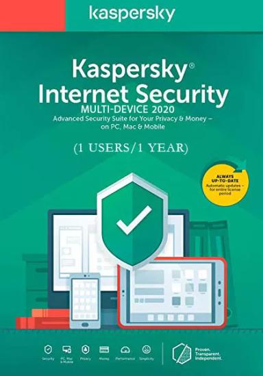 Kaspersky Internet Security Multi-Device 2020 (1 Kasutaja / 1 Aasta) cover image