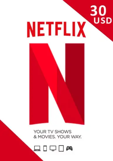 USA Netflix Kinkekaart 30USD cover image