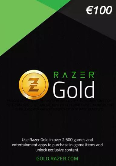 EU Razer Gold 100 Euro Kinkekaart cover image