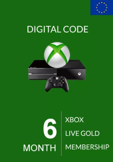 EU Xbox Live Gold 6 Kuu Liikmeaeg  cover image