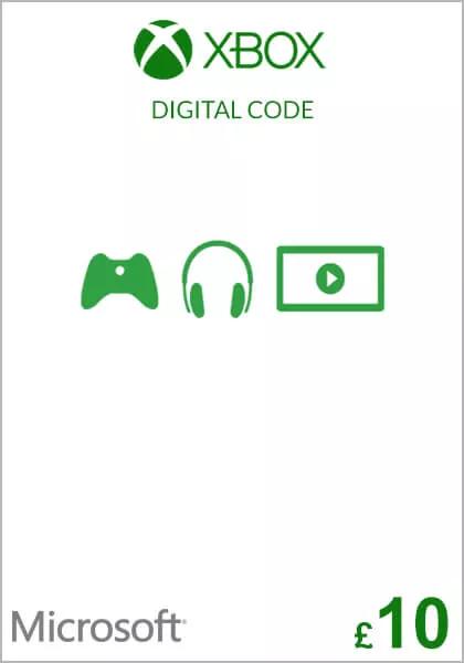 UK Xbox 10 Nael Kinkekaart 
