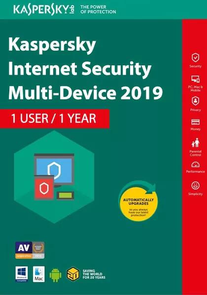 Kaspersky Internet Security Multi-Device 2019 (1 User , 1 Year)