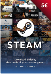 EU Steam 5 Euro Kinkekaart