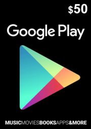 USA Google Play 50 Dollar Kinkekaart
