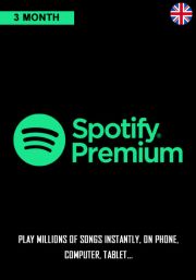 UK Spotify Premium 3 Kuu Liikmeaeg